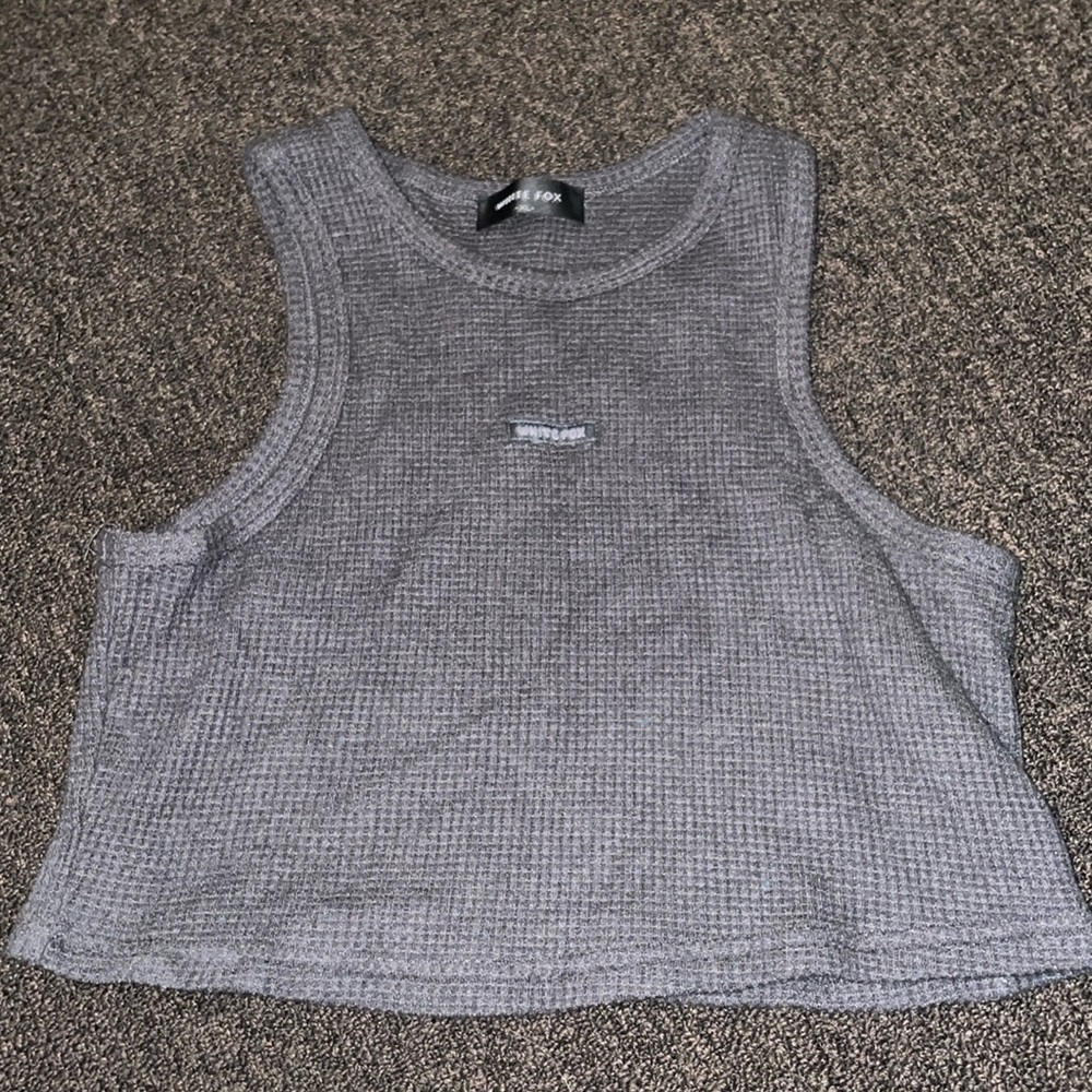 Waffle White Fox Tanktop